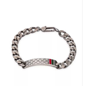Gucci Chain Bracelet with Red Accent Size 20